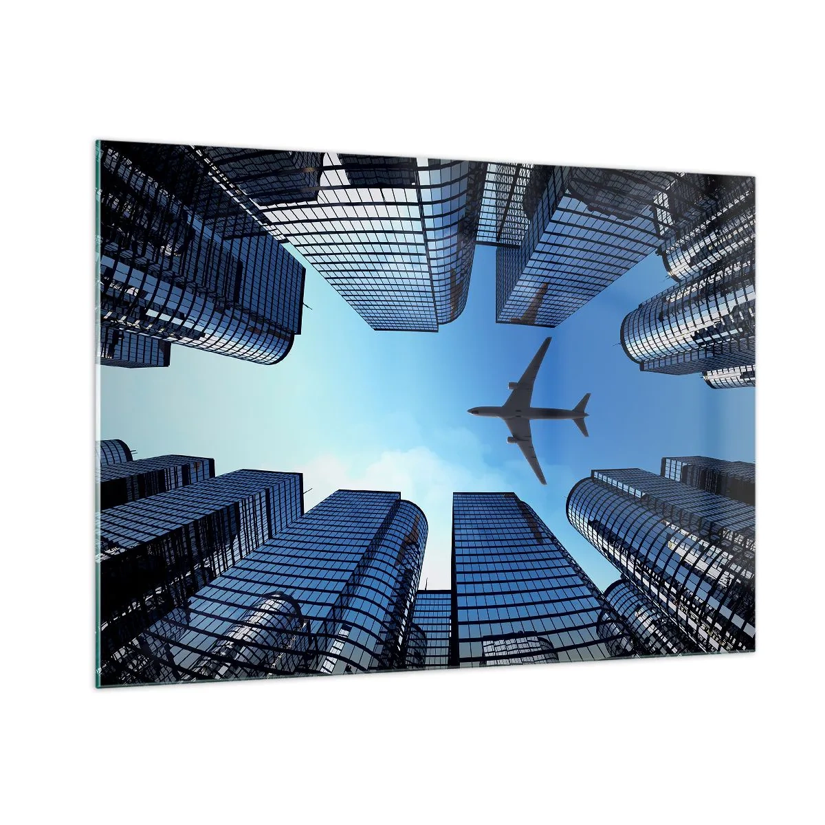 Billede på glas - Udsigt fra glasslugten - 100x70 cm