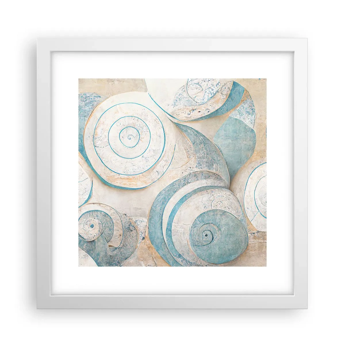 Plakat i hvid ramme - Hvad gemmer skallen på? - 30x30 cm