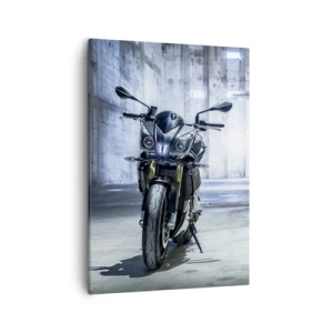 Lærredstryk - Billede på lærred - Før motoren hyler - 50x70 cm