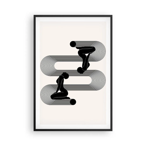 Plakat i sort ramme - Sensuel symmetri - 61x91 cm