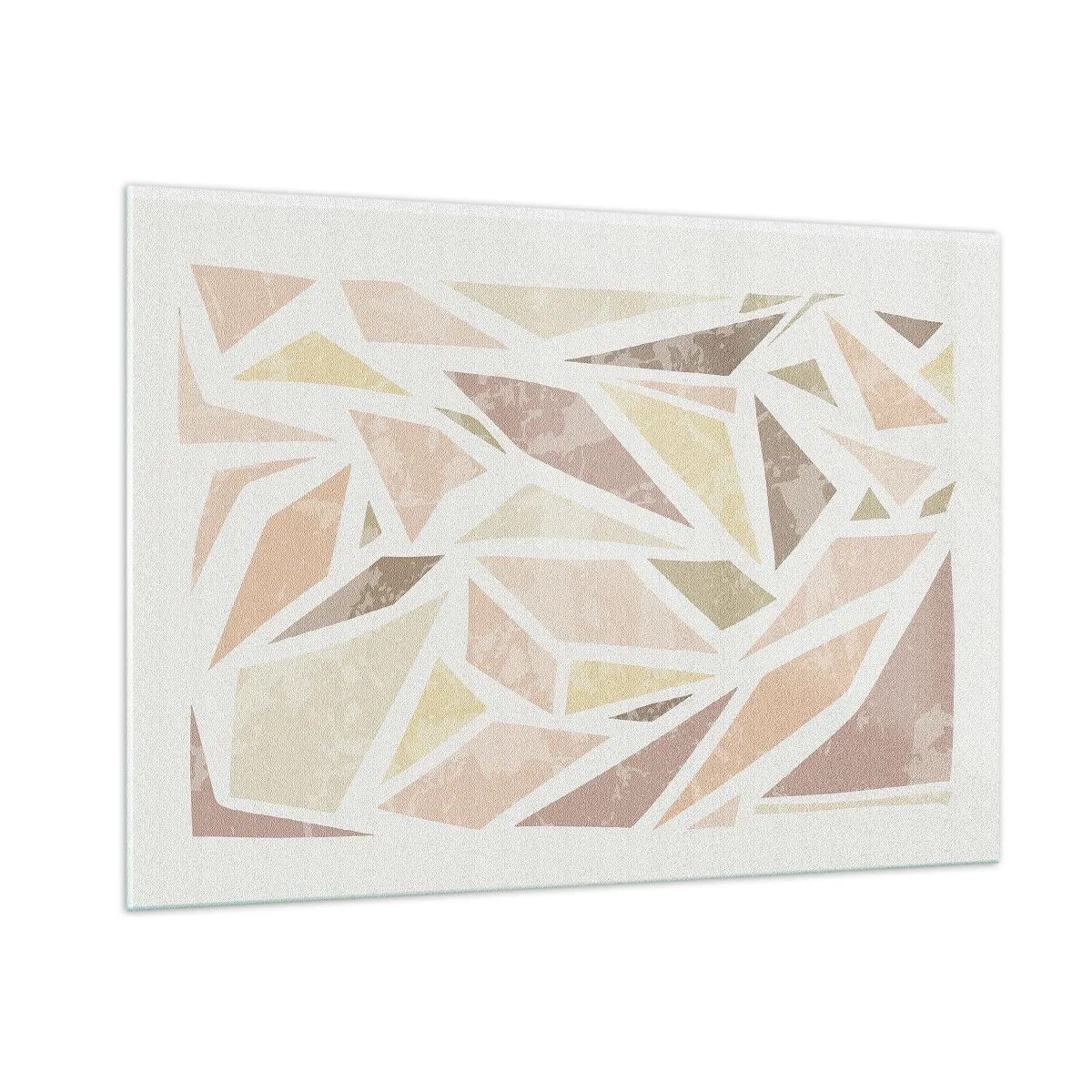 Billede på glas - Komposition af farvet glas - 100x70 cm