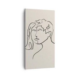 Lærredstryk - Billede på lærred - Og enhed er blevet til - 55x100 cm