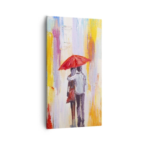 Lærredstryk - Billede på lærred - Lad det regne mere - 55x100 cm