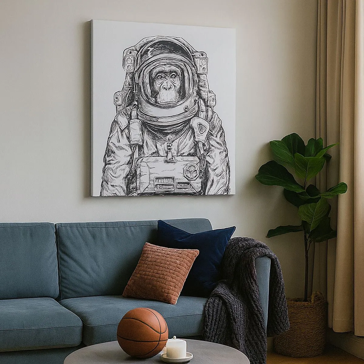 Lærredstryk - Billede på lærred - Alternativ evolution - 30x30 cm