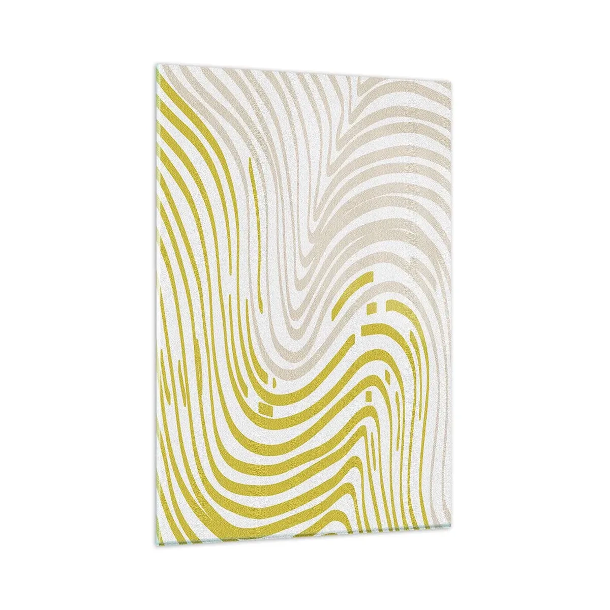 Billede på glas - Komposition med et blidt sving - 80x120 cm