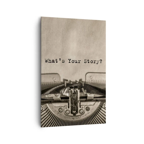 Lærredstryk - Billede på lærred - Fortæl mig - 80x120 cm