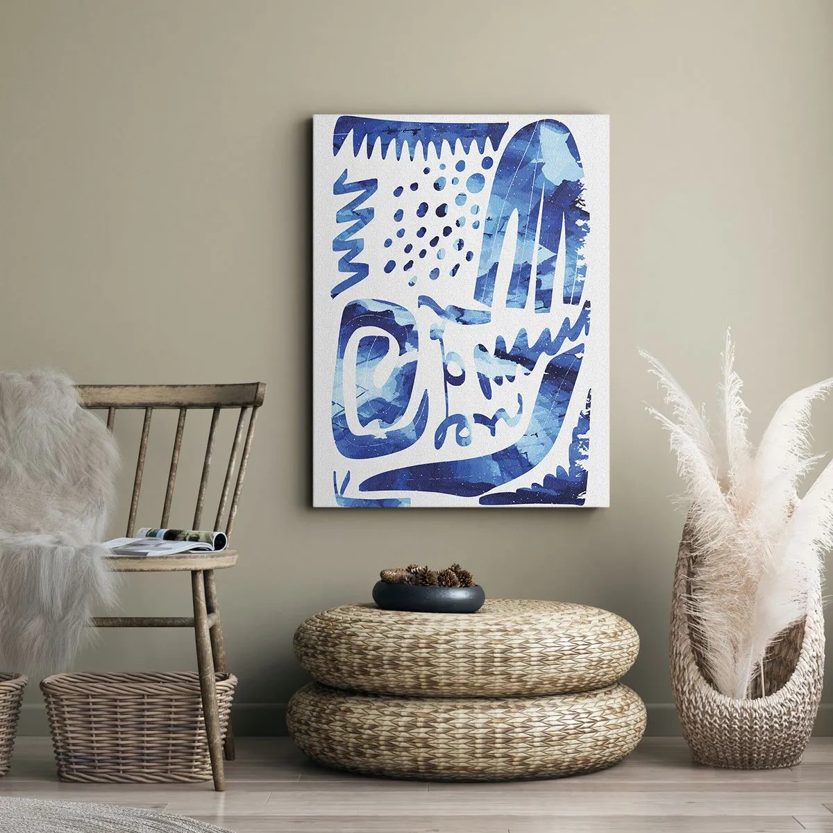 Lærredstryk - Billede på lærred - Tilbage til rødderne - 70x100 cm