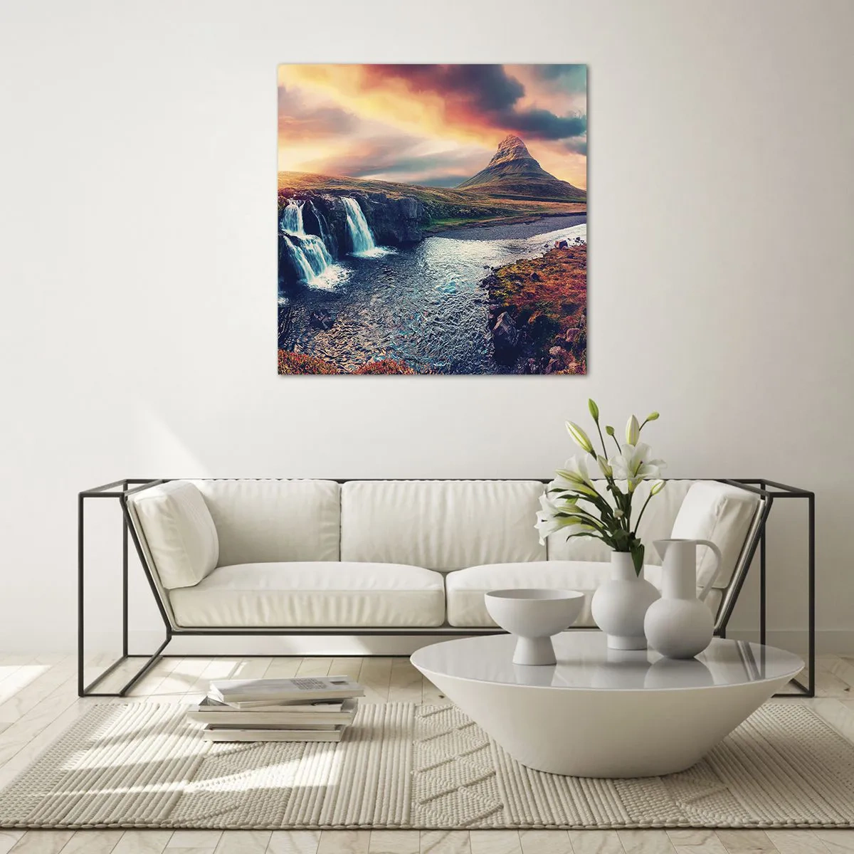 Billede på glas - I naturens majestæt - 70x70 cm