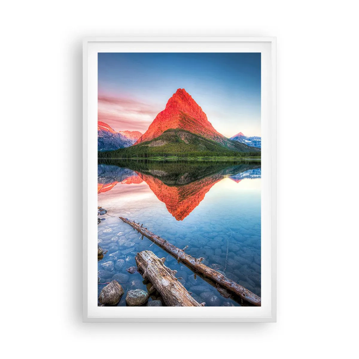 Plakat i hvid ramme - Varme og kulde - 61x91 cm