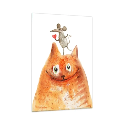 Billede på glas - Kærlighedens paradokser - 80x120 cm