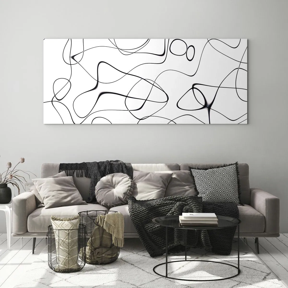 Billede på glas - Livets veje, skæbnens omskiftelser - 120x50 cm