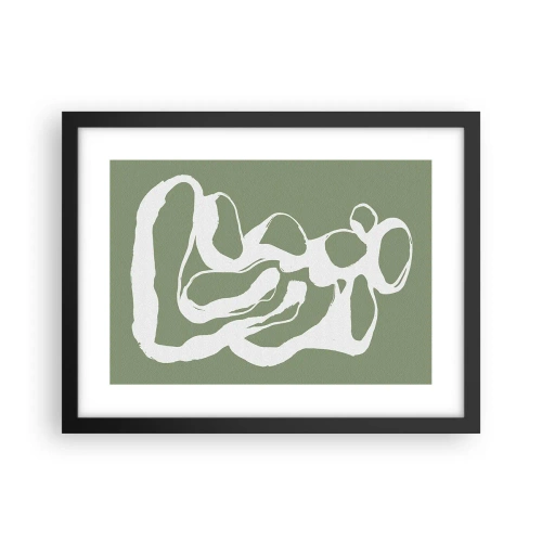 Plakat i sort ramme - Rummets kald - 40x30 cm