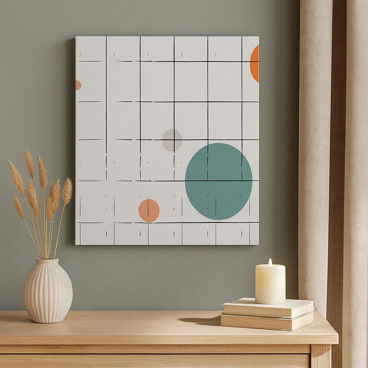 Lærredstryk - Billede på lærred - Fanget i en fælde. Os eller dem? - 30x30 cm