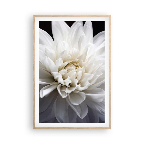 Plakat i ramme af lyst egetræ - Morgenbrud - 61x91 cm