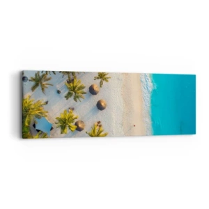 Lærredstryk - Billede på lærred - Velkommen til paradis - 90x30 cm