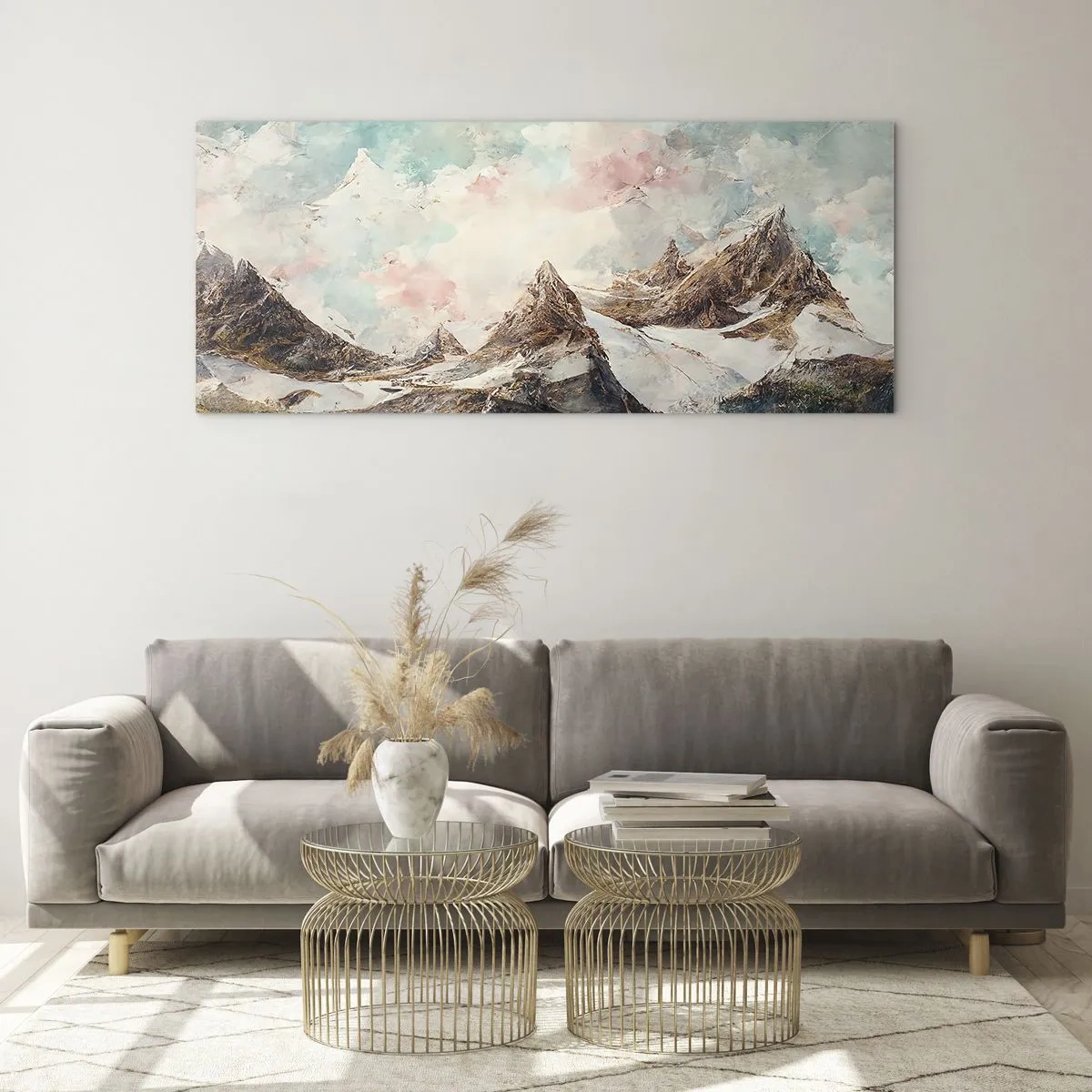 Billede på glas - Stenede knive - 100x40 cm