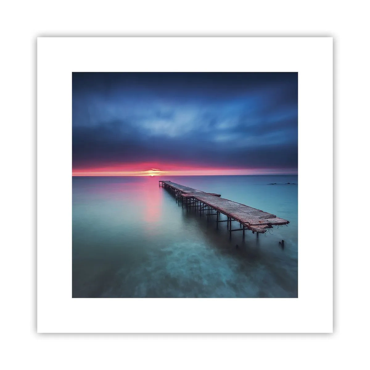 Plakat - Mellem himmel og jord - 30x30 cm