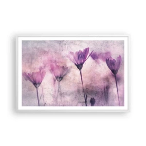 Plakat i hvid ramme - En drøm af blomster - 91x61 cm