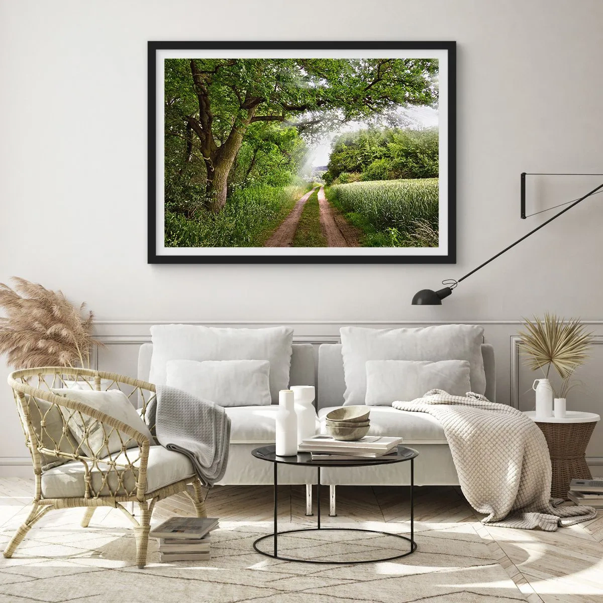 Plakat i sort ramme - Et in Arcadia ego - 70x50 cm