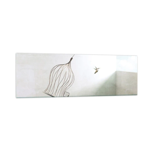 Billede på glas - I sit elementet - 160x50 cm