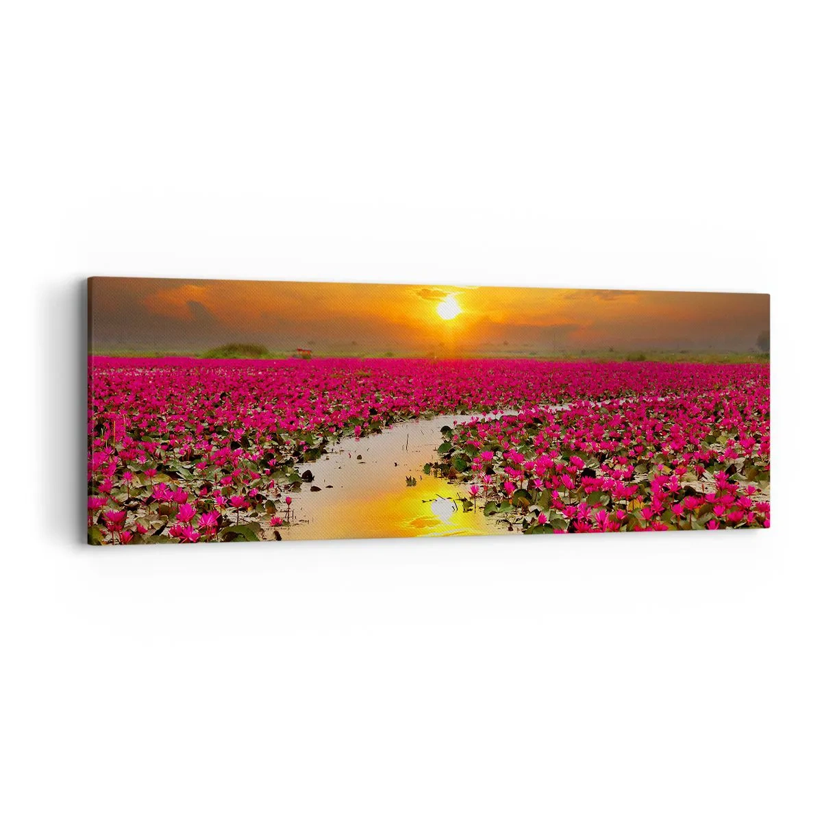 Lærredstryk - Billede på lærred - Søens hemmelige liv - 90x30 cm