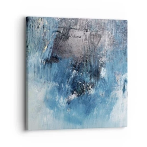 Lærredstryk - Billede på lærred - Blå rapsodi - 30x30 cm