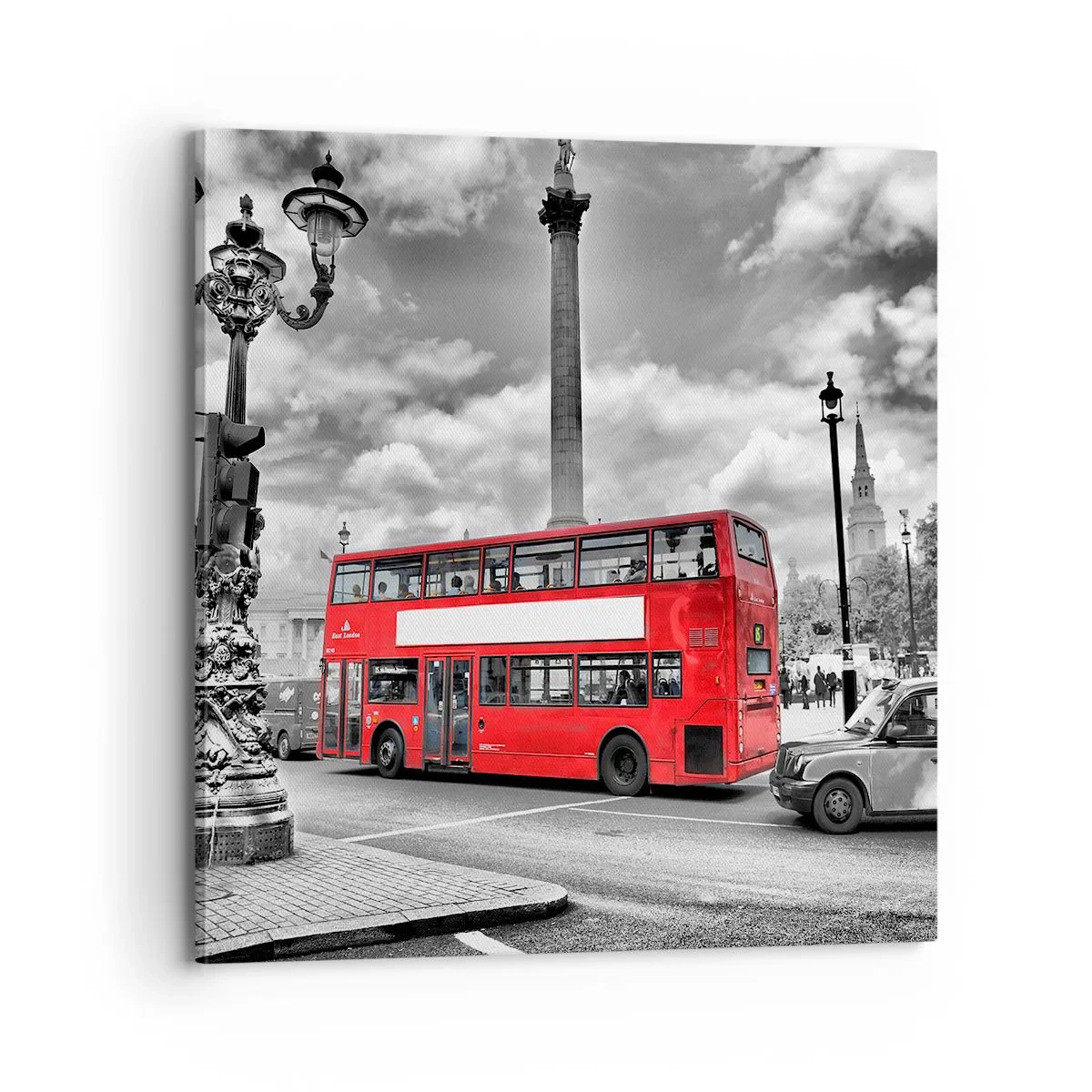 Lærredstryk - Billede på lærred - Byens sande livsnerve - 70x70 cm