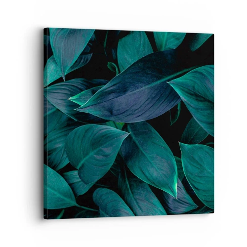 Lærredstryk - Billede på lærred - Grønt i sig selv - 30x30 cm