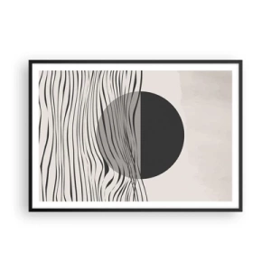 Plakat i sort ramme - Halvkomposition - 100x70 cm