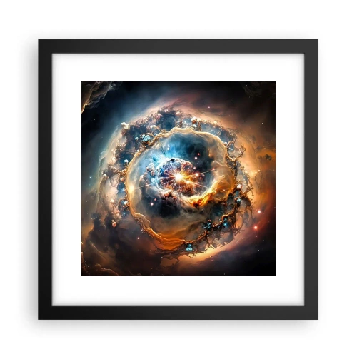 Plakat i sort ramme - Begyndelse - 30x30 cm