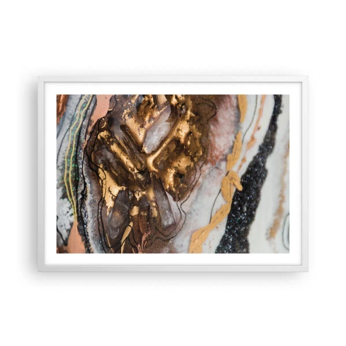Plakat i hvid ramme - Jord element - 70x50 cm