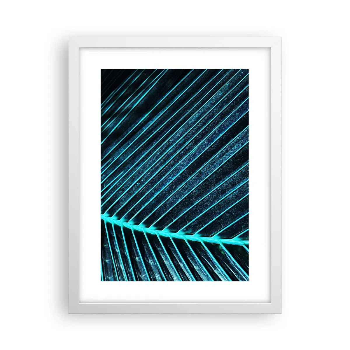 Plakat i hvid ramme - Tekstur af grønt - 30x40 cm