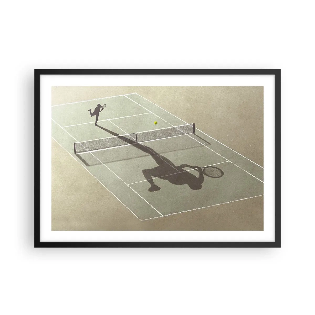 Plakat i sort ramme - Overvind dig selv - 70x50 cm