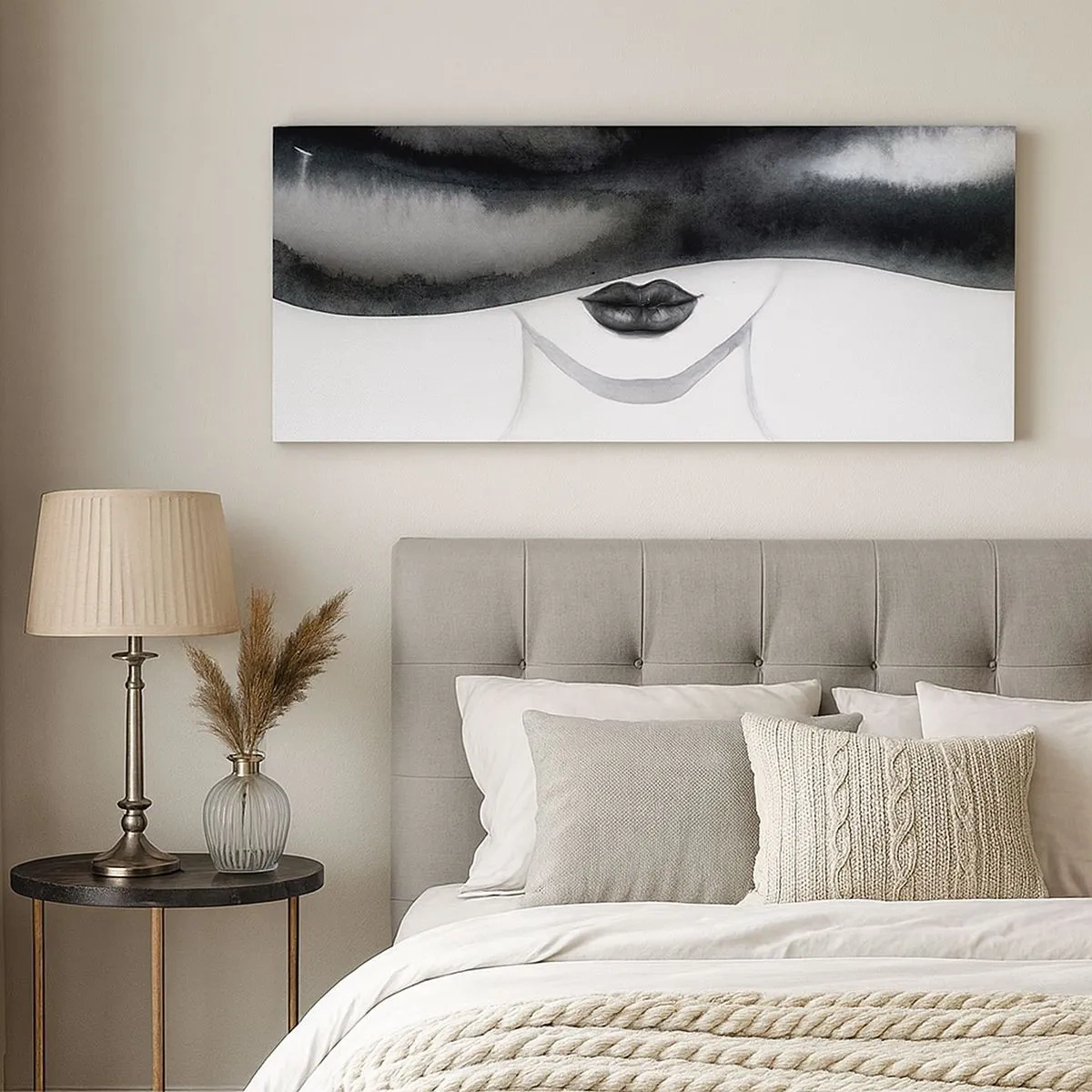 Lærredstryk - Billede på lærred - Et sensuelt mysterium - 100x40 cm