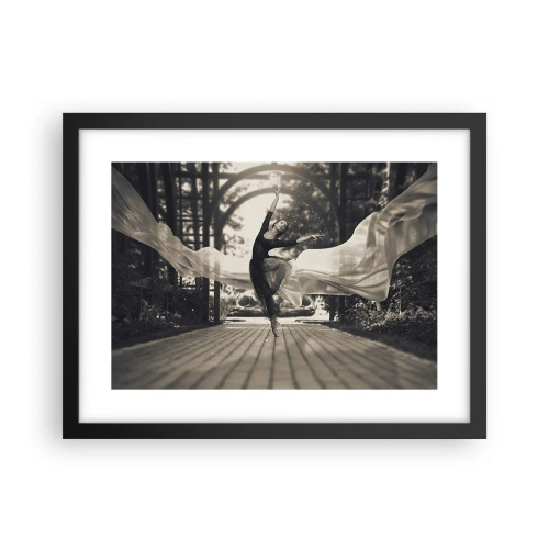 Plakat i sort ramme - Dans i haven - 40x30 cm