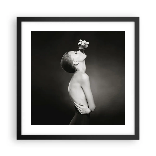 Plakat i sort ramme - Excentrisk elegance - 40x40 cm