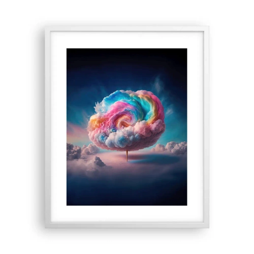 Plakat i hvid ramme - En drøm om en forlystelsespark - 40x50 cm