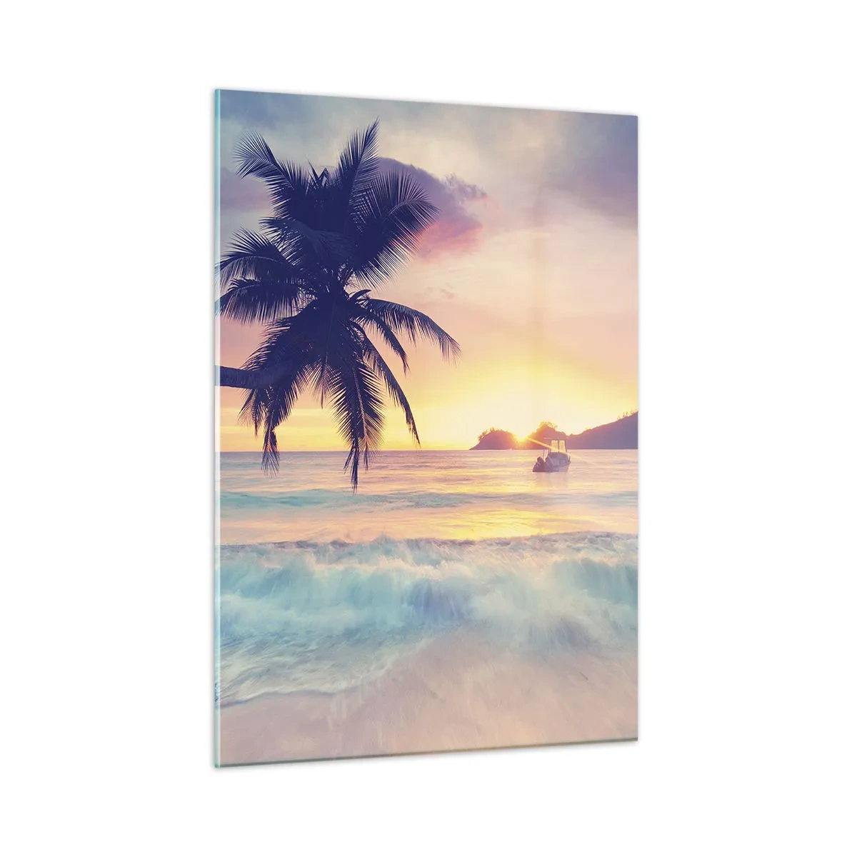 Billede på glas - En aften i bugten - 50x70 cm