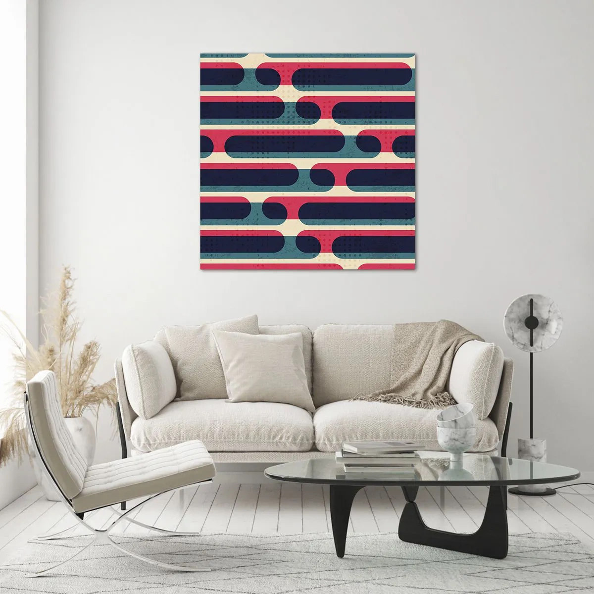 Billede på glas - Indad og fremad - 40x40 cm