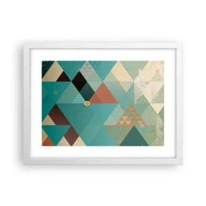Plakat i hvid ramme - Enhed af mangfoldighed, mangfoldighed af enhed - 40x30 cm