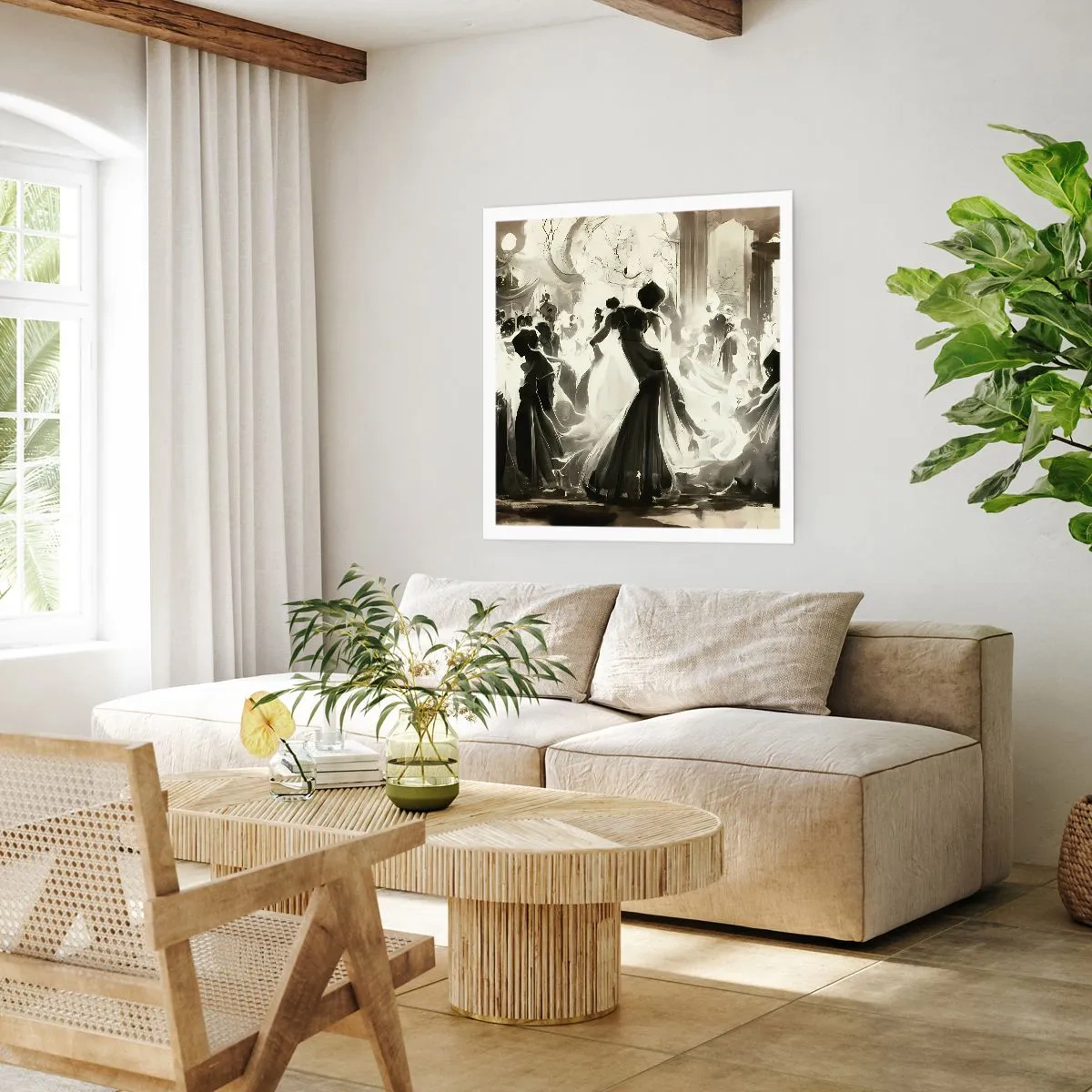 Plakat - Den store maskerade - 60x60 cm