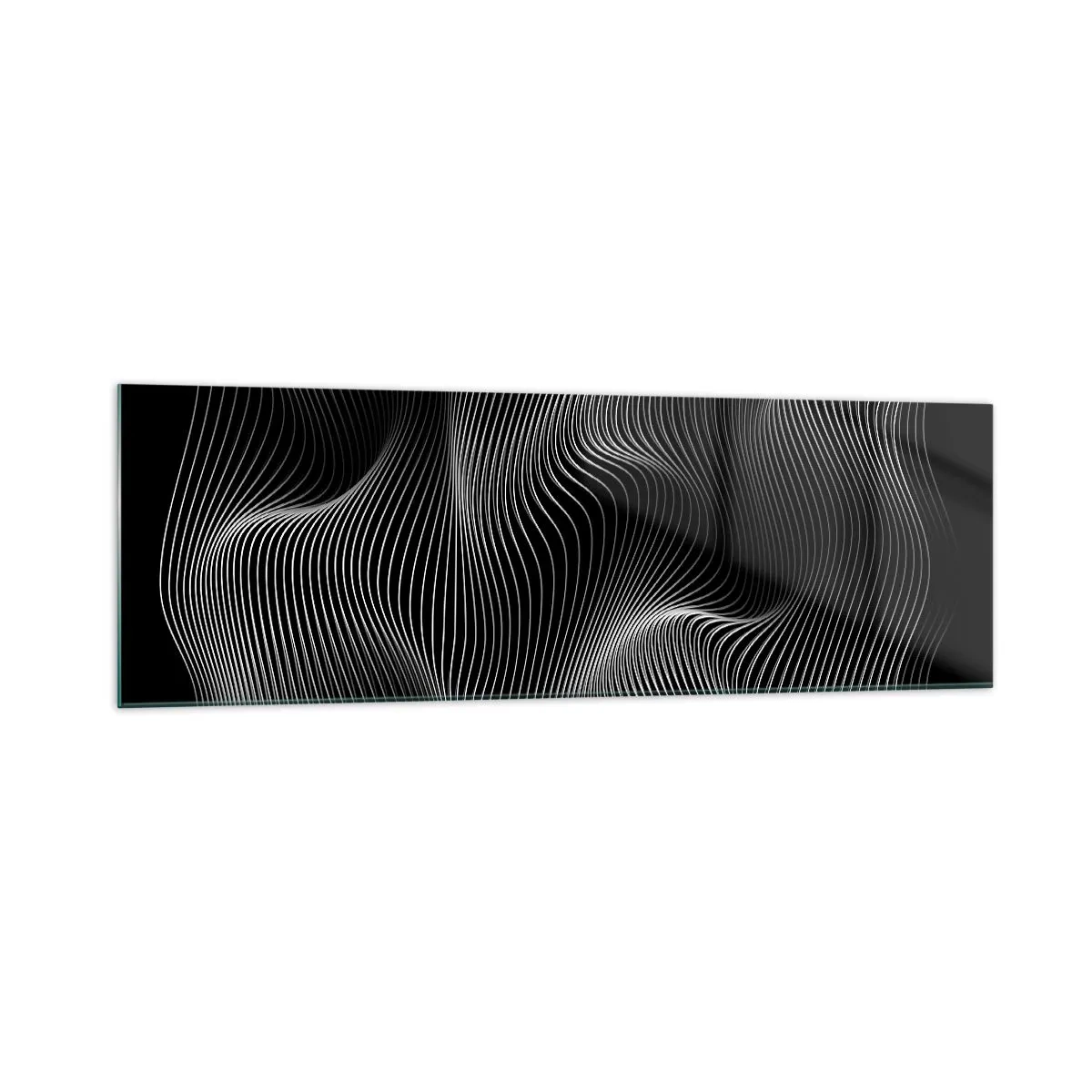 Billede på glas - Lysets dans i rummet - 160x50 cm