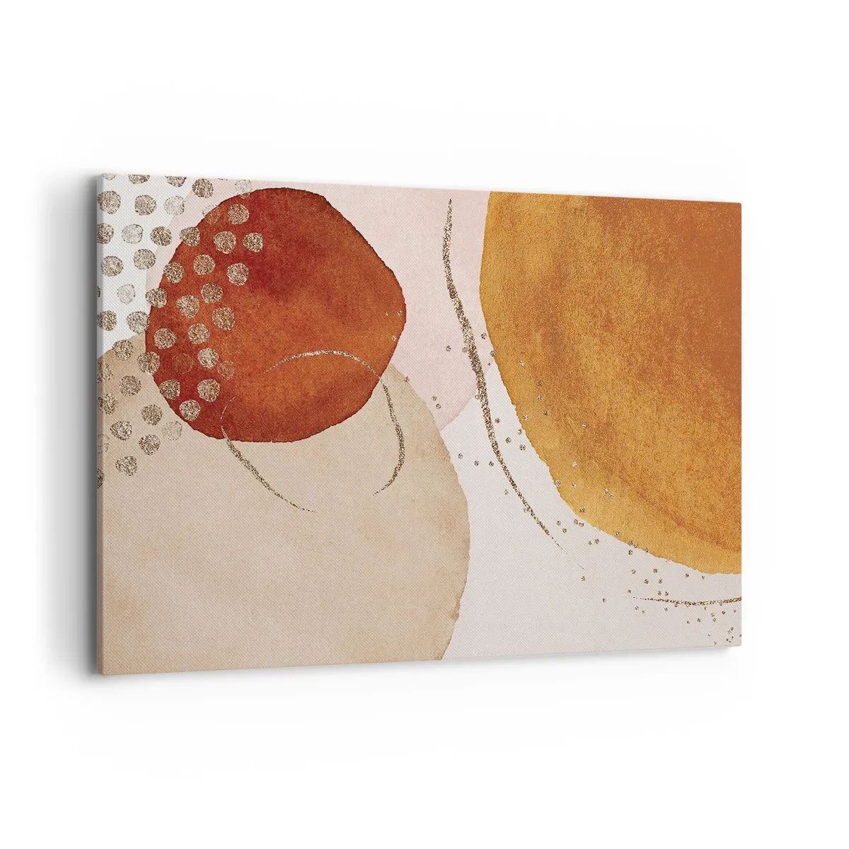 Lærredstryk - Billede på lærred - Rundhed og bevægelse - 120x80 cm