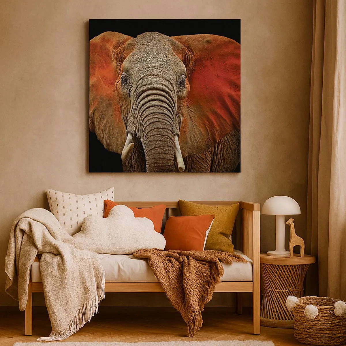 Lærredstryk - Billede på lærred - Jeg er vild, er du? - 30x30 cm