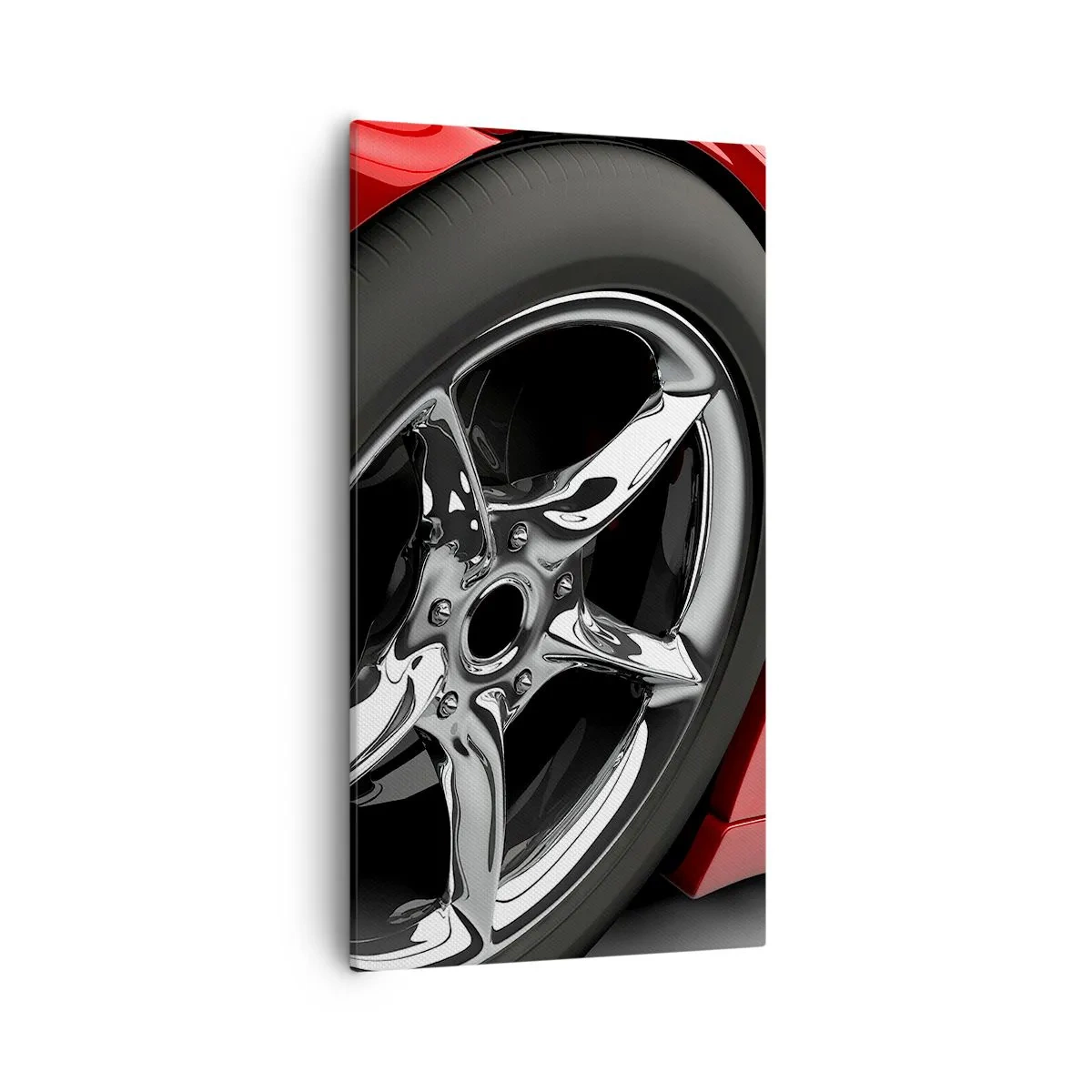 Lærredstryk - Billede på lærred - Lavet til fart - 55x100 cm