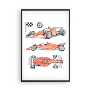 Plakat i sort ramme - At indhente en drøm - 61x91 cm