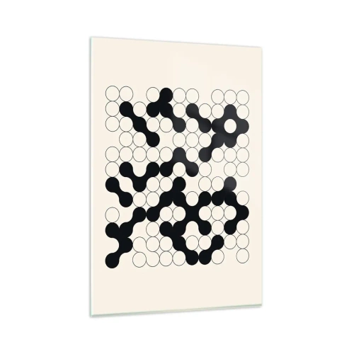 Billede på glas - Kinesisk spil - variation - 80x120 cm