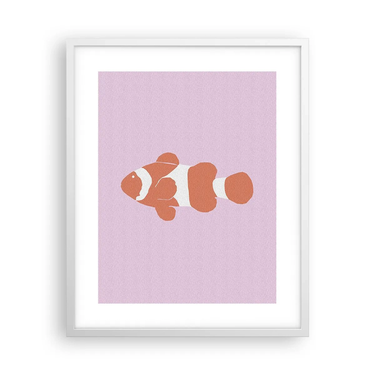 Plakat i hvid ramme - I koraller til ansigt og hale - 40x50 cm