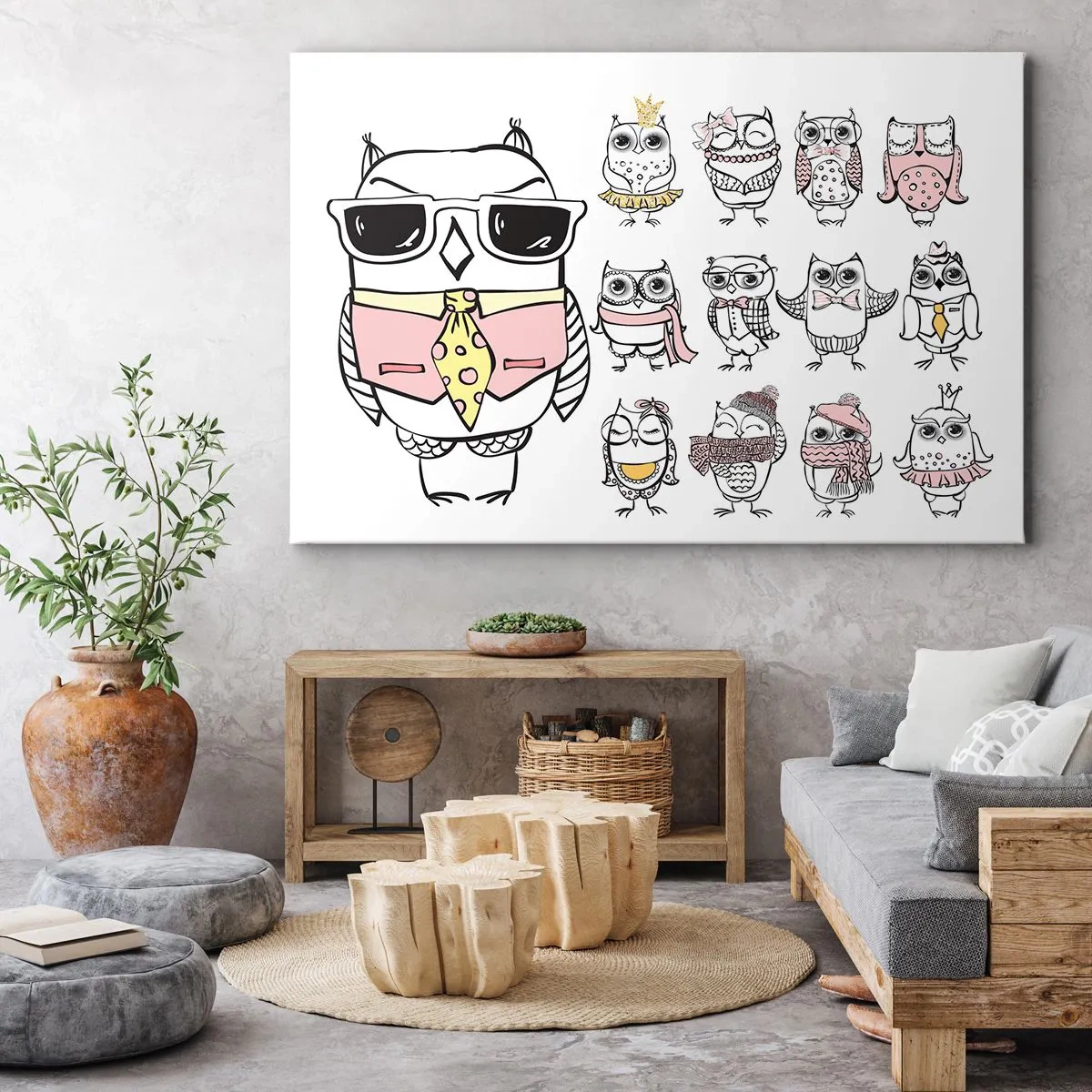 Lærredstryk - Billede på lærred - Så mange roller at spille - 120x80 cm