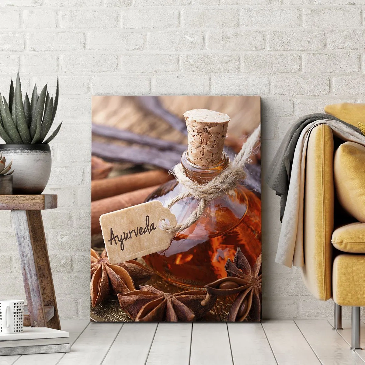 Lærredstryk - Billede på lærred - På vej mod enhed af krop og ånd - 80x120 cm